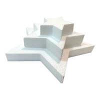 Estrella de corcho de 18, 27 y 38 cm - 3 unidades