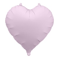 Globo de corazón pastel mate de 45 cm - Partydeco - 1 unidad