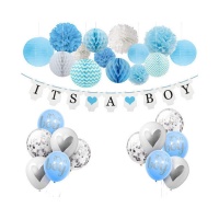 Kit de It's a Boy - Monkey Business - 27 unidades