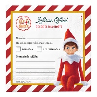 Servilletas de Elfo travieso The Elf on the Shelf carta de 16,5 cm - 30 unidades