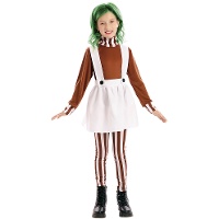 Disfraz de duendecillo loompa para niña