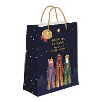 Bolsa regalo de 23 x 18 x 10 cm de Reyes Magos entrega especial - 1 unidad
