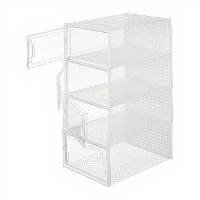 Zapatero apilable de 33 x 23 x 14 cm - 4 huecos