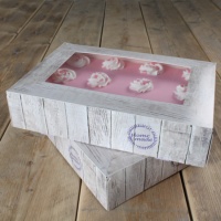Caja de 36 x 25 x 8 cm para tarta Pure - 2 unidades