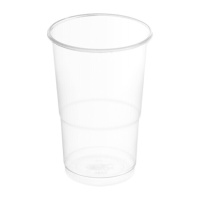 Vasos de 500 ml de plástico transparente - 8 unidades