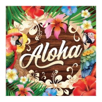 Servilletas de Tropical Aloha de 16 x 16 cm - 20 unidades