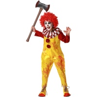 Disfraz de payaso asesino ensangrentado para niño