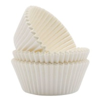 Cápsulas para cupcakes de 7 cm blancas - PME - 300 unidades