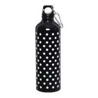 Botella de 0,60 L Negra con topos