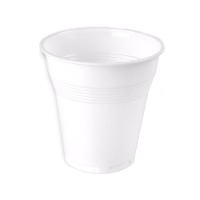 Vasos de 80 ml de plástico blanco - 30 unidades