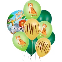 Bouquet de animales felices de la selva - 9 unidades