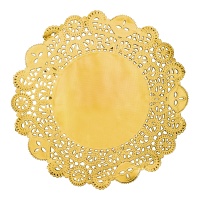 Mantel individual de 35,5 cm dorado - 50 unidades