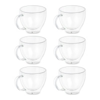 Taza de 140 ml de café de borosilicato - 6 unidades