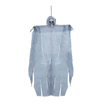 Colgante de esqueleto gris 60 cm