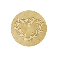 Sello de latón para lacre de Corazón de 2,5 cm - Artemio