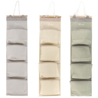 Organizador armario colgante de 75 x 20 cm Home - 4 bolsillos - 1 unidad
