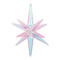 Globo de estrella 3D de 70 cm iridiscente