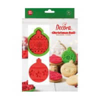 Cortador y estampador de bolas navideñas - Decora - 3 unidades