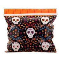 Bolsa para dulces de Día de los muertos de 17,5 x 17,5 cm - Wilton - 20 unidades
