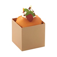 Molde cuadrado desechable de 6 x 6 x 6 cm - 1 unidad