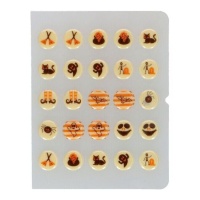 Figuras de chocolate blanco mini de Halloween - 25 unidades