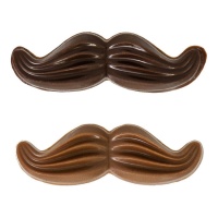 Figuras de chocolate negro y con leche surtido de bigotes - 108 unidades