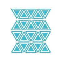 Plantilla Stencil fondo geométrico triangular de 20 x 28,5 cm - Artis decor - 1 unidad
