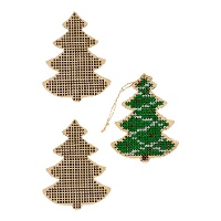 Figura de madera para bordar de Árbol de 9,6 x 7,3 cm - 3 unidades