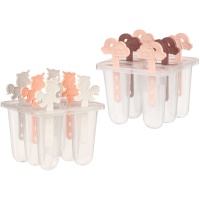 Molde para helados de arcoíris o unicornios - 6 huecos