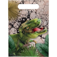 Bolsas de Dinosaurios Jurassic de 23 x 16,5 cm - 10 unidades