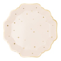 Platos de estrellas Vintage de 21 cm - 6 unidades