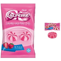 Caramelos de fresa y nata sin azúcar - Lacrême - 900 gr