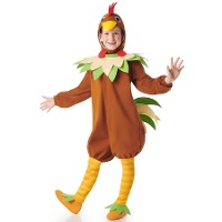 Disfraz de gallina marrón para niña
