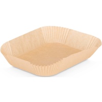 Papel de 20 x 14 cm para freidora de aire de 5 a 7 L rectangulares - 50 unidades