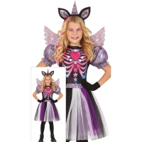 Disfraz de unicornio dark para niña