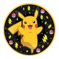 Platos de Pokemon Picachu de 23 cm - 8 unidades