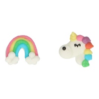 Figuras de azúcar de Unicornios - FunCakes - 288 unidades