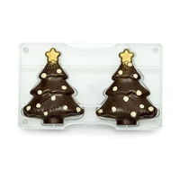 Molde de árbol de Navidad para chocolate de 15 cm - Decora - 2 cavidades