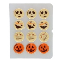 Figuras de chocolate blanco de Halloween - 12 unidades