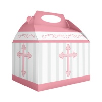 Caja de Primera Comunión Rosa - 12 unidades