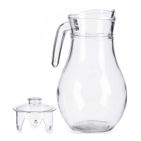 Jarra de 1,8 L transparente con tapa