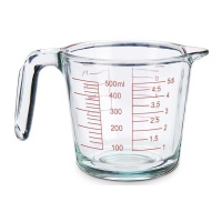Jarra medidora de 0,5 L de vidrio - Vivalto
