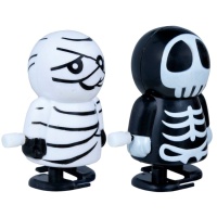 Figura de esqueleto o momia andantes a cuerda - 1 unidad