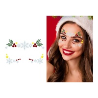 Joyas adhesivas faciales de Navidad