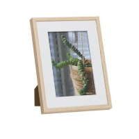 Marco para foto de 10 x 15 cm Blanco y Madera Natural