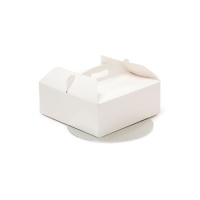 Caja de 23 x 23 x 10 cm para tarta con base redonda