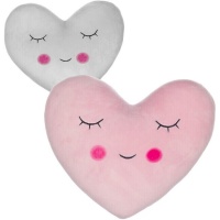 Peluche de corazón ojitos de 30 x 32 cm - 1 unidad