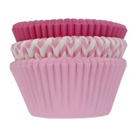 Cápsulas para cupcakes de 7 cm tonos rosas - House of Marie - 75 unidades