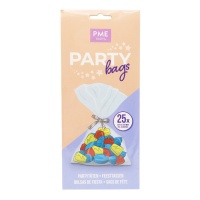 Bolsa para dulces transparentes de 22,9 x 10,2 cm - PME - 25 unidades