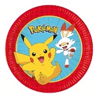 Platos de Pokémon de 23 cm - 8 unidades